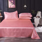 Solid Satin Bed Sheet Set