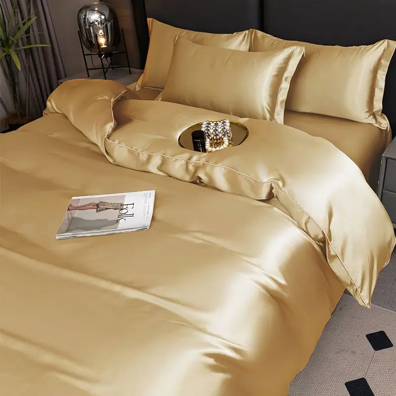 Silky Satin Duvet Cover Set