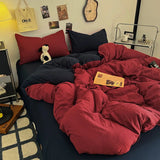 Two-Tone Washed Cotton Bedding Set