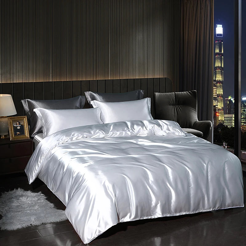 High-Density Satin Bedding Set