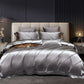 Gold Leaf Satin Jacquard Bedding Set