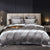 Gold Leaf Satin Jacquard Bedding Set