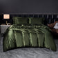 Solid Silk Satin Bedding Set