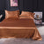 Solid Satin Bed Sheet Set