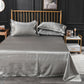 Solid Satin Bed Sheet Set
