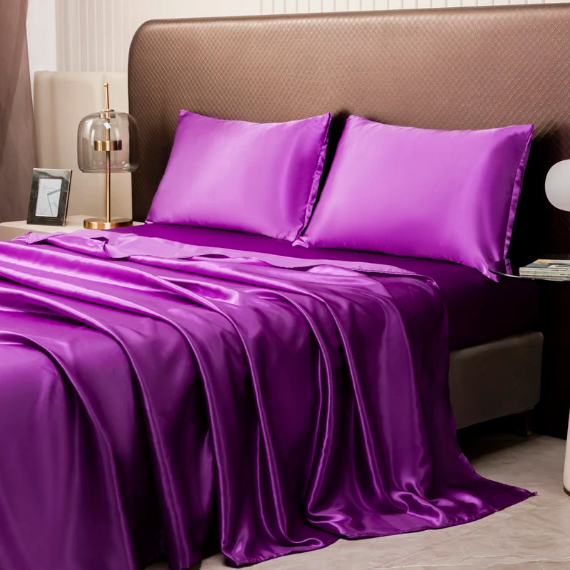 Solid Satin Luxury Sheet Set