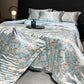 Printed Washed Silk-Style Bedding Set