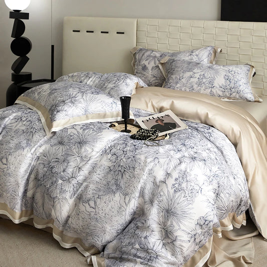 Floral Bamboo Lyocell Bedding Set