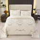 Khaki Quilted Cotton Bedspread Set