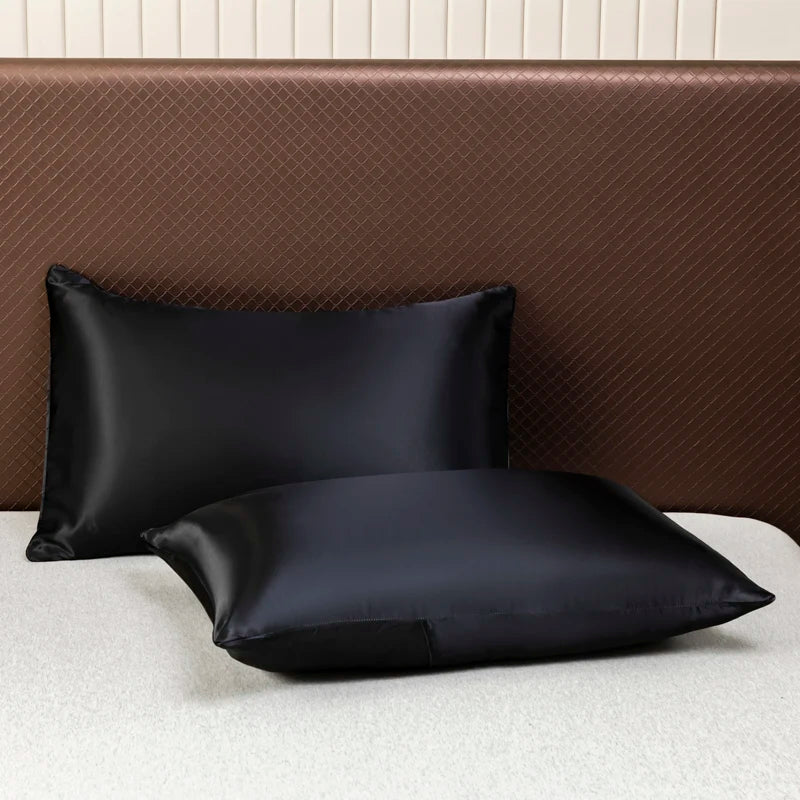 Black Ice Silk Duvet Set