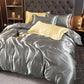 White Satin Rayon Duvet Cover