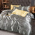 White Satin Rayon Duvet Cover