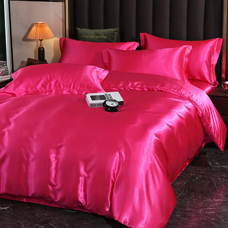 High-Density Satin Bedding Set