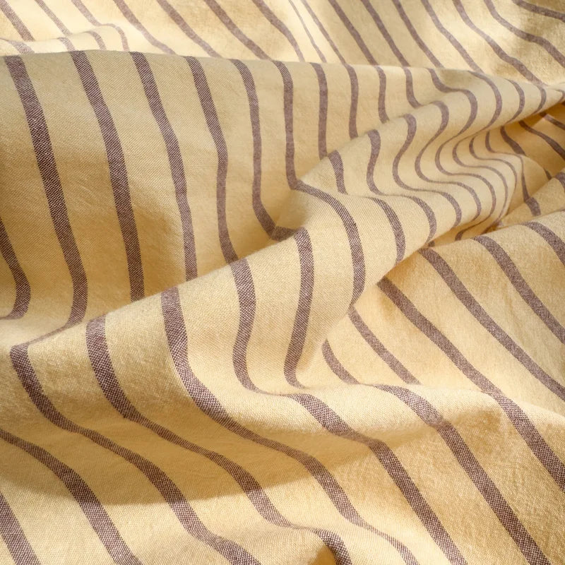 Striped Cotton Duvet Cover