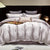 Gold Leaf Satin Jacquard Bedding Set