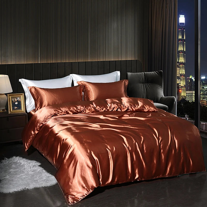High-Density Satin Bedding Set