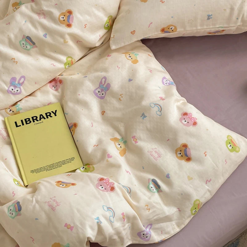 Cute Animal Cotton Bedding Set