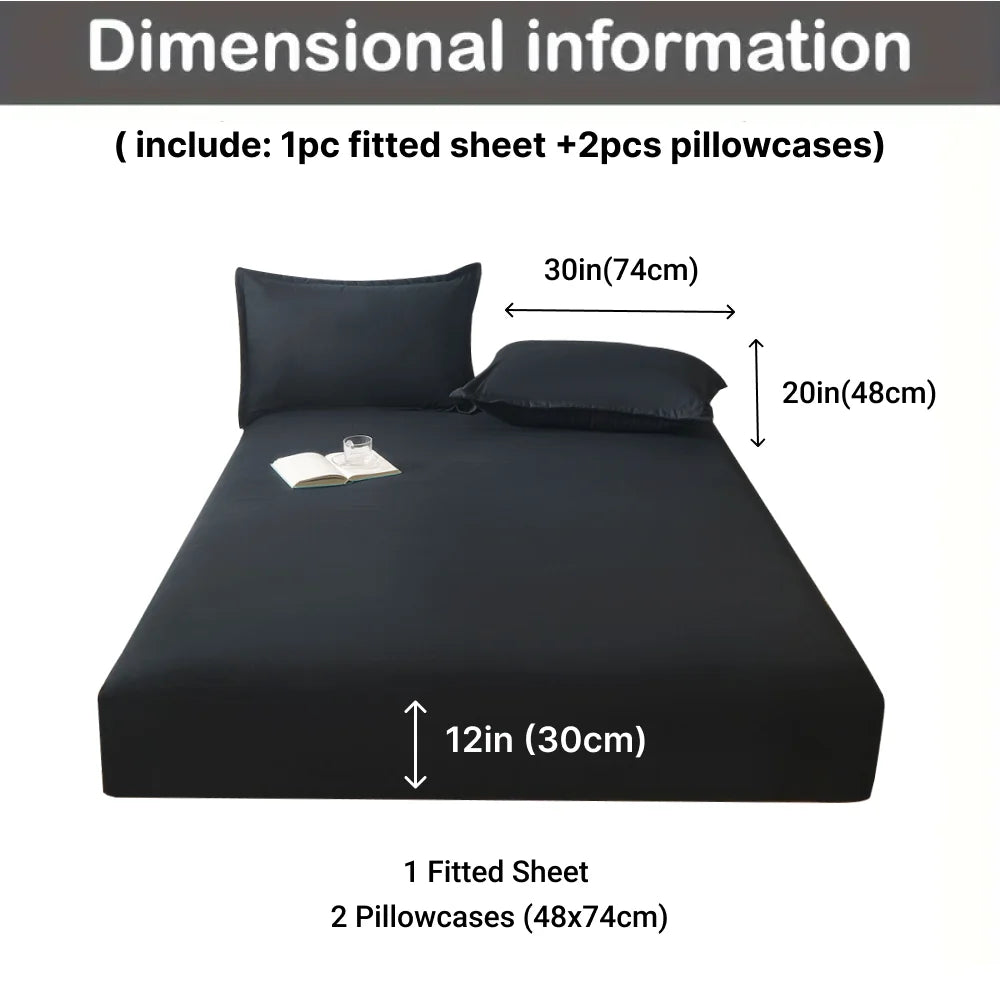 Cotton Fitted Sheet Set