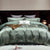 Gold Leaf Satin Jacquard Bedding Set