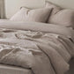 Cotton Linen Plain Bedding Set