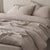 Cotton Linen Plain Bedding Set
