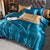 White Satin Rayon Duvet Cover