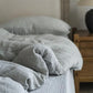 Cotton Linen Plain Bedding Set