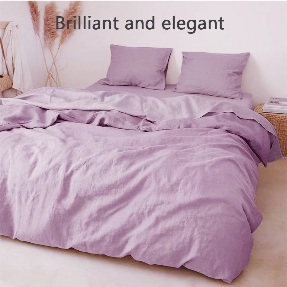 Stonewashed Linen Cover Set