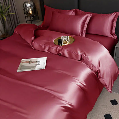 Silky Satin Duvet Cover Set