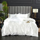 Solid Silk Bedsheet Set