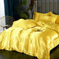 Solid Silk Bedsheet Set
