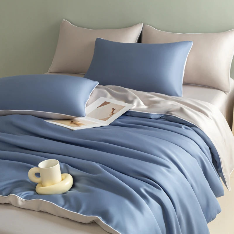 Washed Ice Silk Sheet Set