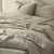 Cotton Linen Plain Bedding Set