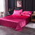Solid Satin Bed Sheet Set