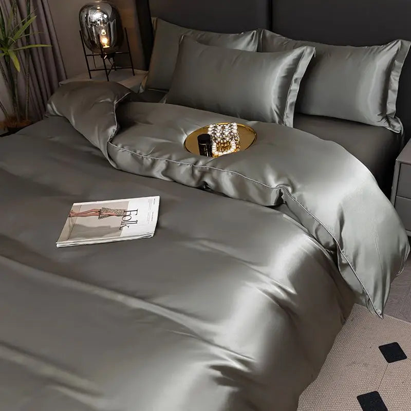 Silky Satin Duvet Cover Set