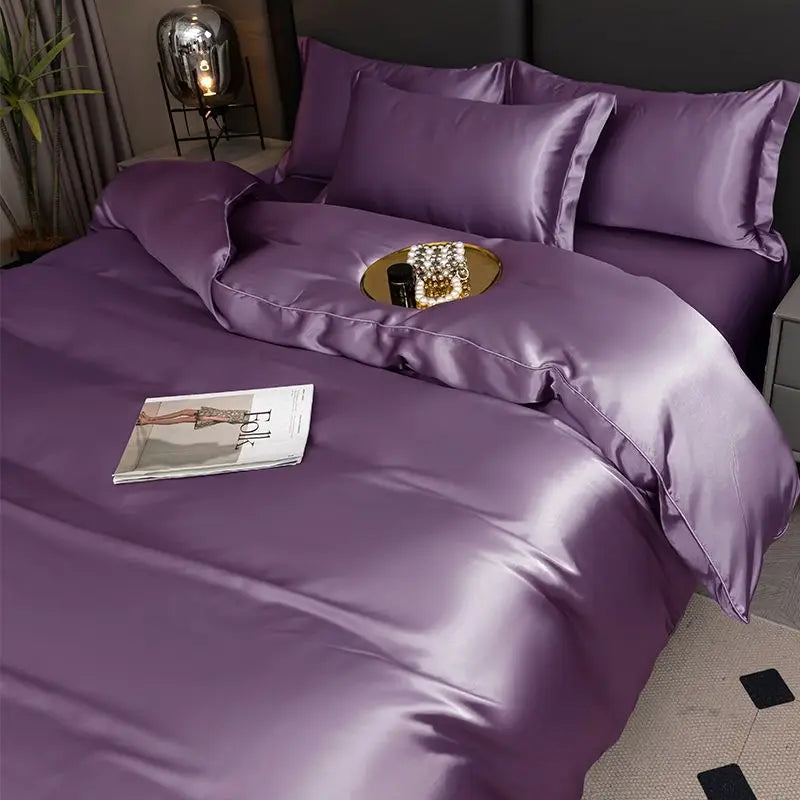 Silky Satin Duvet Cover Set