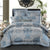 Silver Gold Jacquard Silk Bedding Set