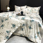 Printed Washed Silk-Style Bedding Set
