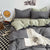 Solid Washed Cotton Bedding Set