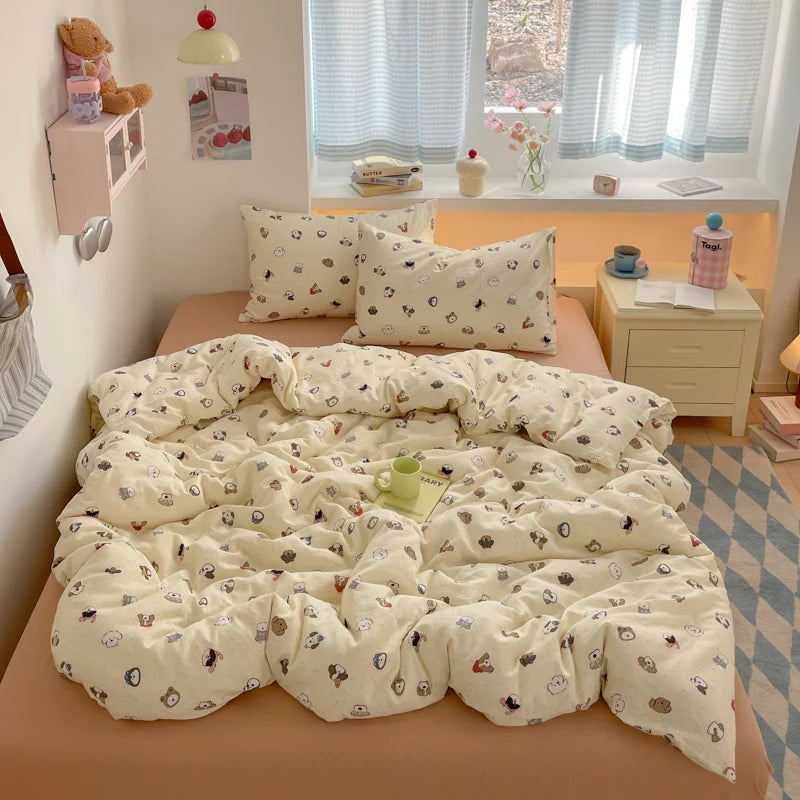 Cute Animal Cotton Bedding Set