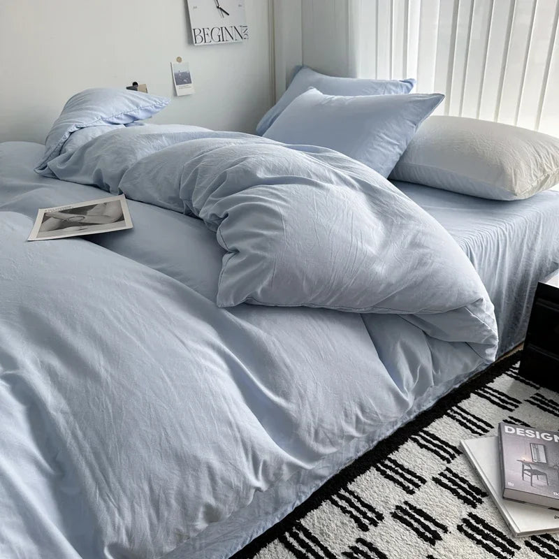 Minimal Cotton Linen Bed Set