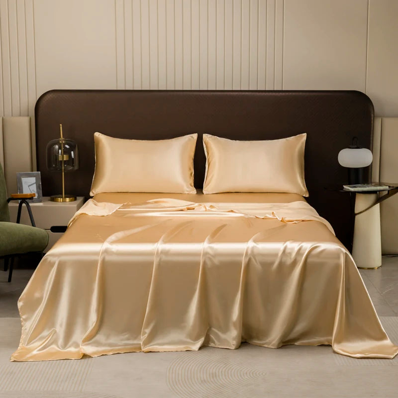 Solid Satin Luxury Sheet Set