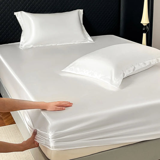 Satin Fitted Sheet Set