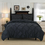 Pinch Pleat Cotton Duvet Set