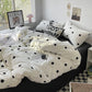 Striped Dot Linen Bedding Set