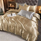 White Satin Rayon Duvet Cover