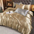 White Satin Rayon Duvet Cover