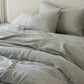 Cotton Linen Plain Bedding Set