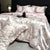 Printed Washed Silk-Style Bedding Set