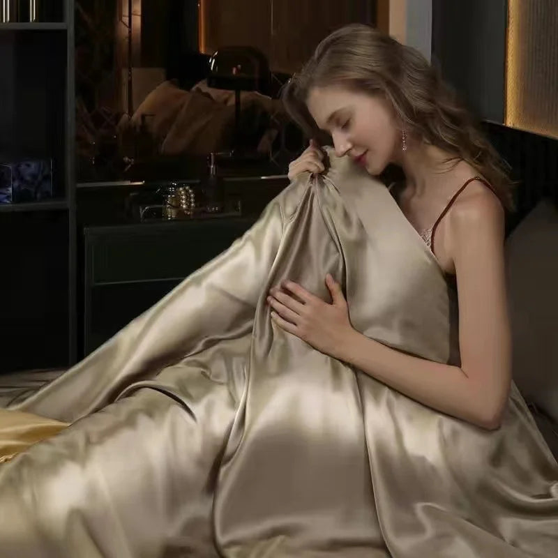 Natural Silk Blend Bedding Set